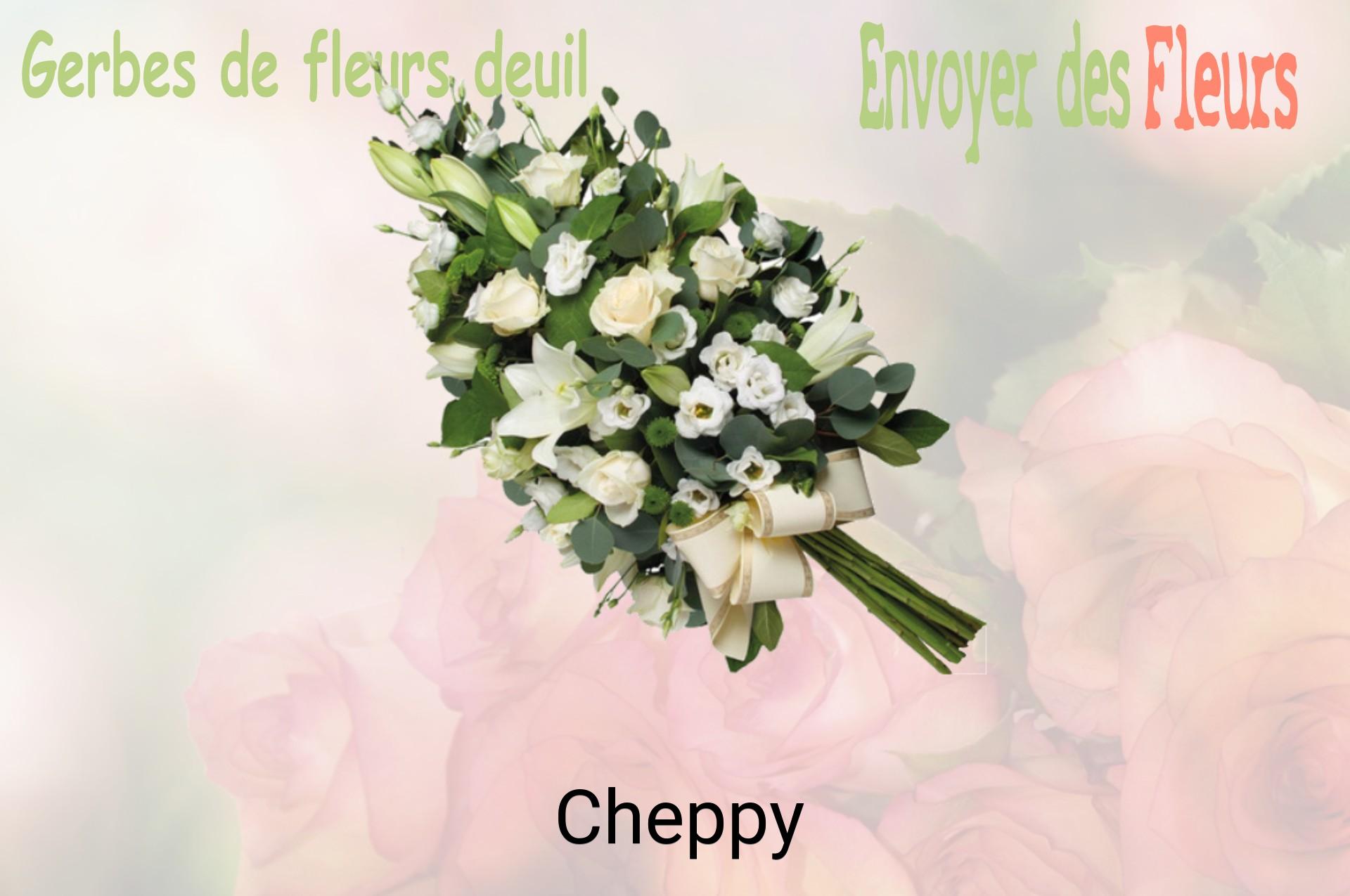 Gerbe de fleurs de deuil livrée à Cheppy